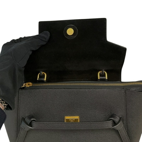 Celine Micro Belt Bag Leather Black - Picture 9 of 16